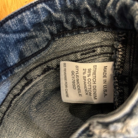 Marciano Blue Slight Flare/ Boot Cut Jeans with Natural Fading - Picture 6 of 8